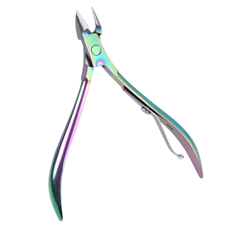 High quality manicure tools nail nipper colorful nail cuticle nipper professional stainless steel sharpening nail cuticle nipper