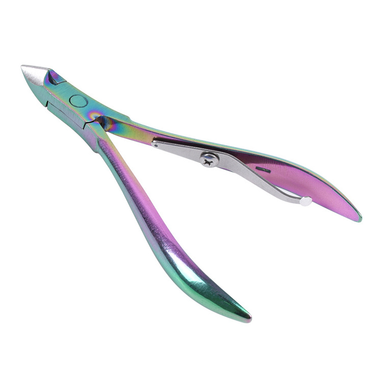 High quality manicure tools nail nipper colorful nail cuticle nipper professional stainless steel sharpening nail cuticle nipper