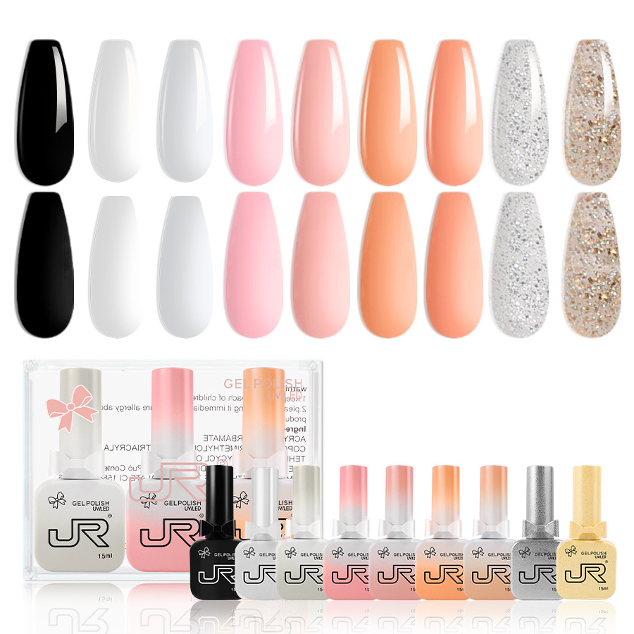 OEM 90 Colors JR Butterfly Nail Polish Private Label UV Gel Semi Cured Long Lasting Soak off Gel Polish