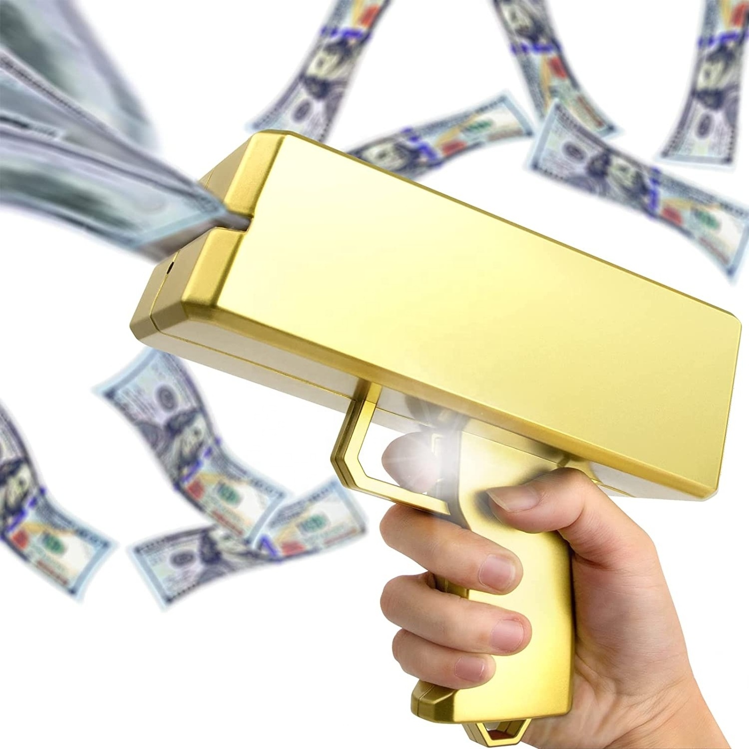 Custom logo Make it Rain Money Gun Paper Playing Spray Money Toy Gun Handheld Spray Cash Gun for Game Movies Party Supplies Toy