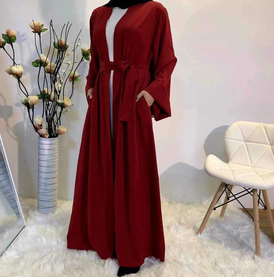 Wholesale Arab Turkish Dubai Long Muslim Dress Women Islamic Dresses Plain White Color Latest Designs Pray Simple Black Abaya