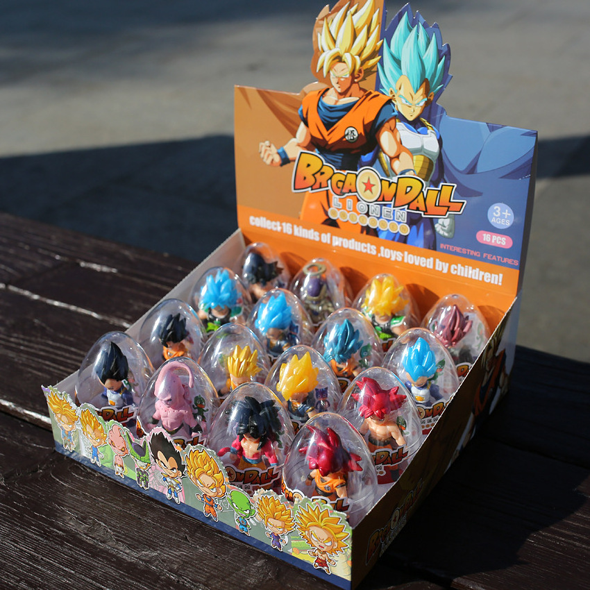 16 Pcs/Set 6.5cm Dragon Balls Figure Son Goku Broli Buu 8cm Gashapon Collection 16 Items Super Saiyan Mini Dolls Gifts