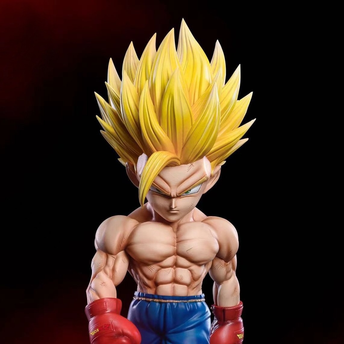 22cm Dragon Balls CB Fitness Muscle Son Gahan Figure Super Saiyan Boxing Gloves Classic Anime Figurine Model Dolls