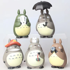 5 pcs/set Cartoon Car Toy Ornament Miyazaki My Neighbor Totoro Aute Anime Action Figure