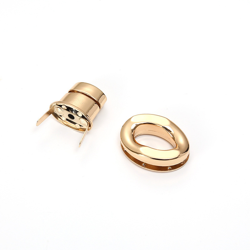 Zinc Alloy Plating Light Gold Turn Lock Luggage Clip Clasps Handbag Hardware Latch Bag Accessories Oval Twist Turn Locks