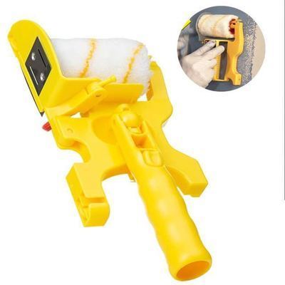 XT Pole Paint Edger Roller Brush Hand-Held Multifunctional Clean-Cut Combo Kit with Extra Replacement Roller Brush