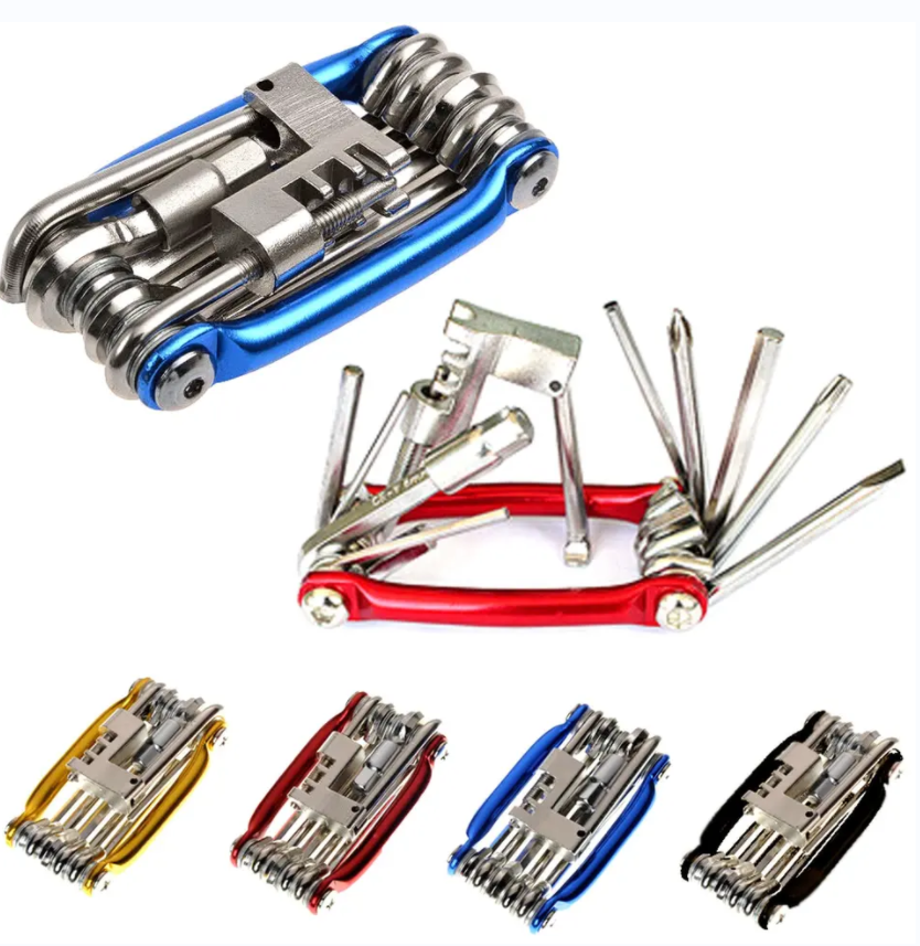 Multifunction Bicycle Tool Maintenance Steel Bike Repair Tool mountain bike repair tool with chain cutter repair kit