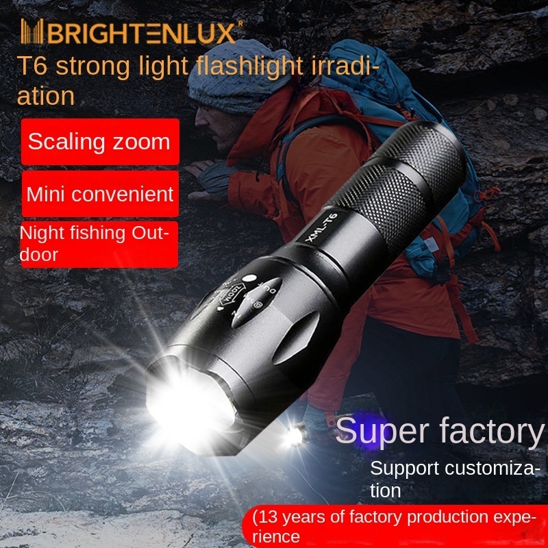 LED Flashlight Portable Rechargeable XPE Flash Light Torch Lantern 3 Lighting Modes Camping Light Mini Led Flashlight Emergency