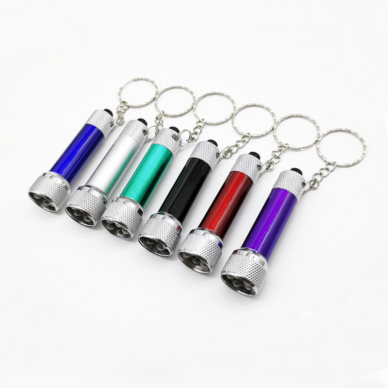 RTS keyring mini  flashlight hot selling promotional gifts 5 LED small pocket custom mini torch aluminum keychain flashlight