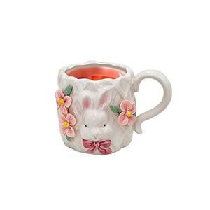 On Sale Hand-painted Creative Retro Ceramic cute Mug Unique Coffee Mugs With Wholesaler