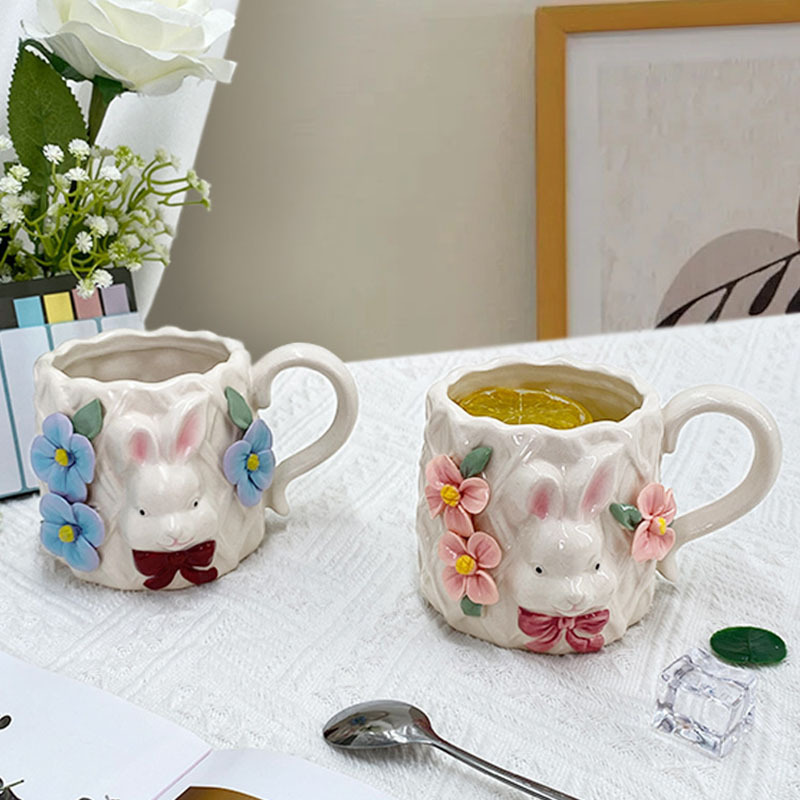 On Sale Hand-painted Creative Retro Ceramic cute Mug Unique Coffee Mugs With Wholesaler