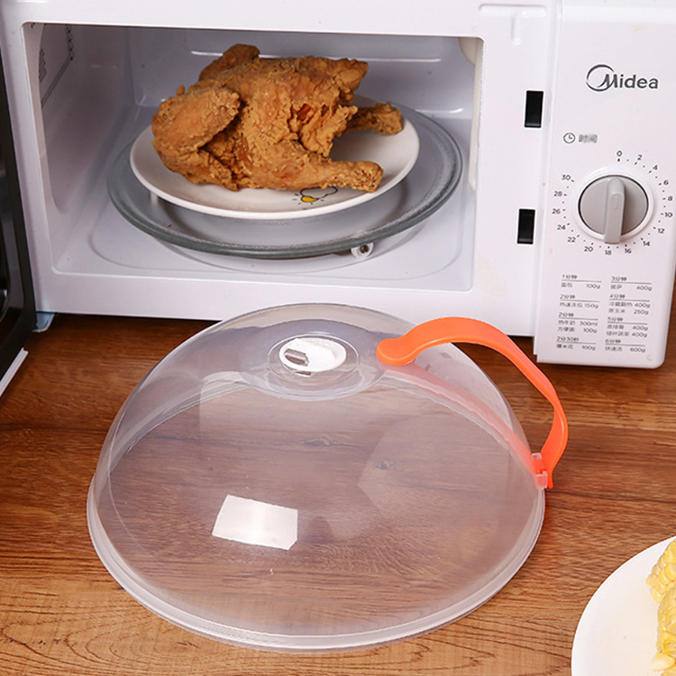 Temperature Resistance Food Plate Cover  Microwave Splatter Cooker Lid with  Vent Microwave Food Cover