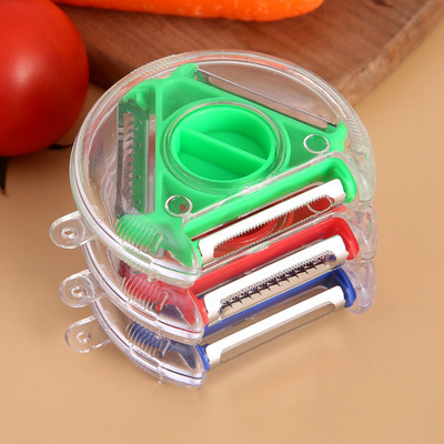 3 In 1 Multi-purpose Stainless Steel Slicer Grater Shredder Vegetable Fruit Tool Potato Peeler