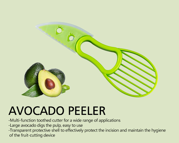 Multifunction Convenience Kitchen Cutting Tools Avocado Cutter 3-In-1 Avocado Slicer Shea Corer