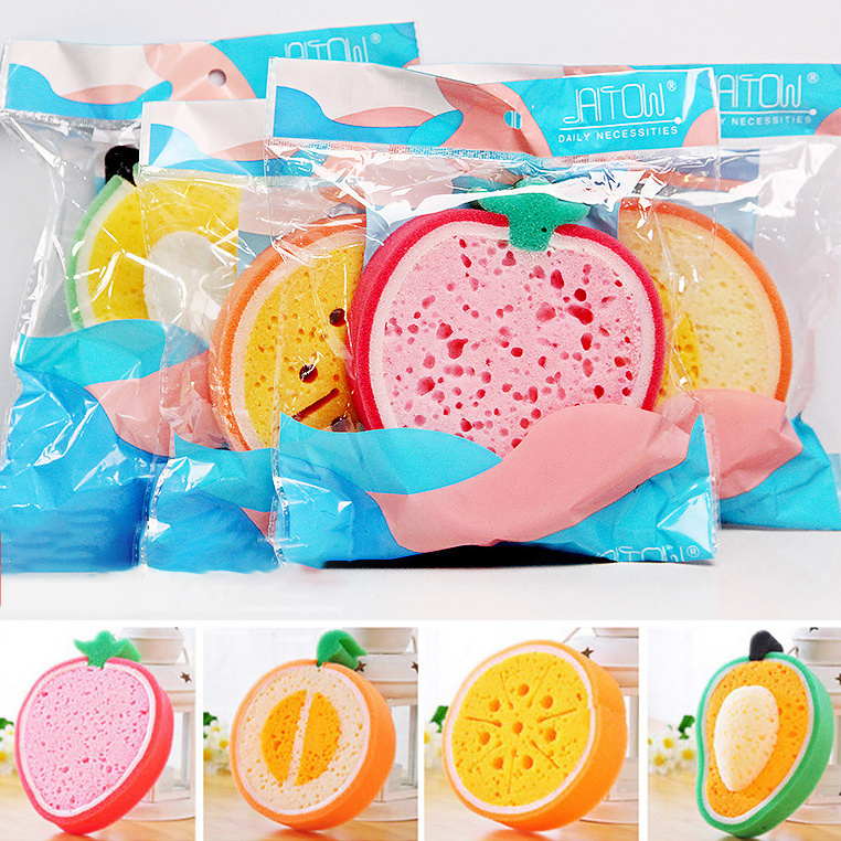 Multifunctional Wipe Bath Sponges For Cleaning Dishes Sponges for Washing Dishes Cute Fruit Shaped Kitchen Sponges