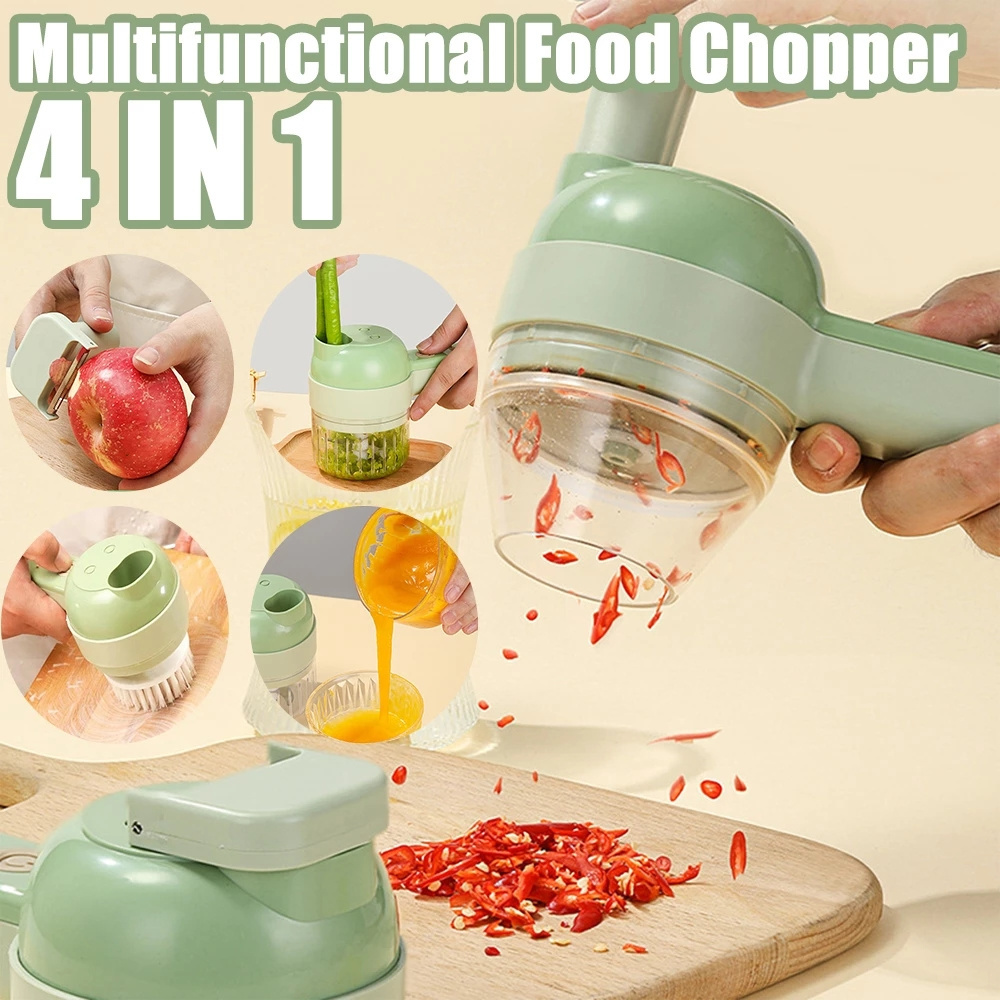 4 in 1 Multi-functional  Garlic Cutter Vegetable  Kitchen Meat  Mini  Fruit Vegetable Tools