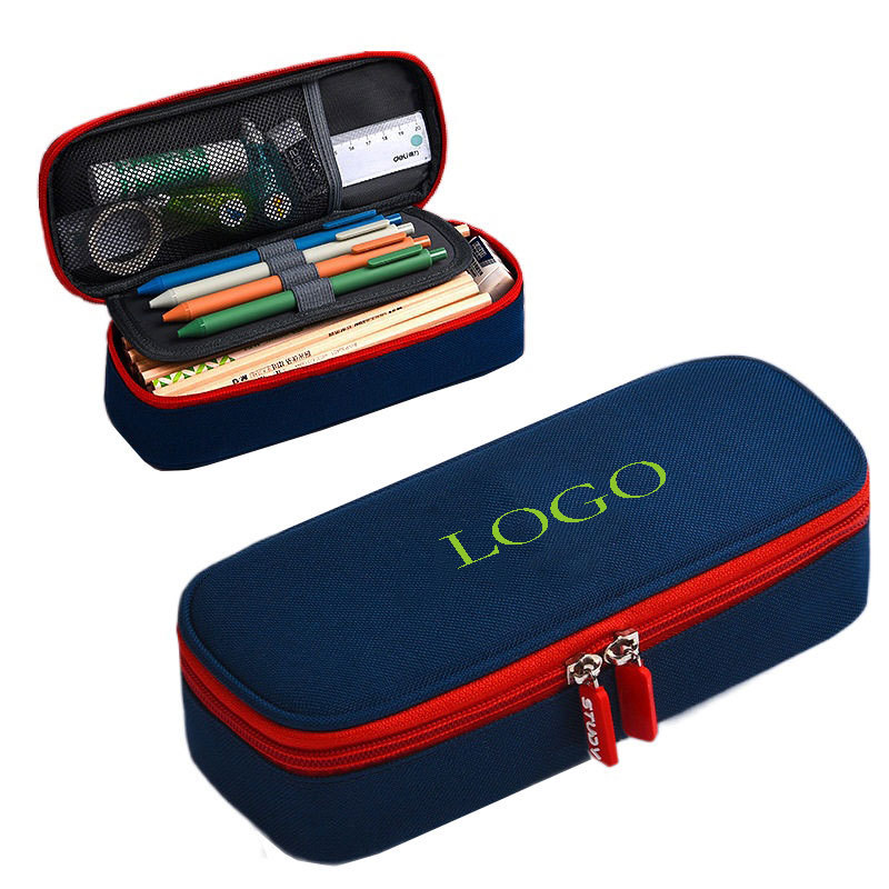 British College Style Pen Bag Multifunctional Student Oxford Cloth  custom printed pencil case Stationery Box