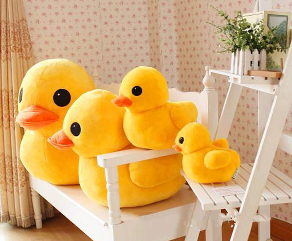 Hot New Products Duck Plush Toys Yellow Duck Stuffed Plush Pillow Animal Dolls Super Soft Huggable Toy  Gift For Children