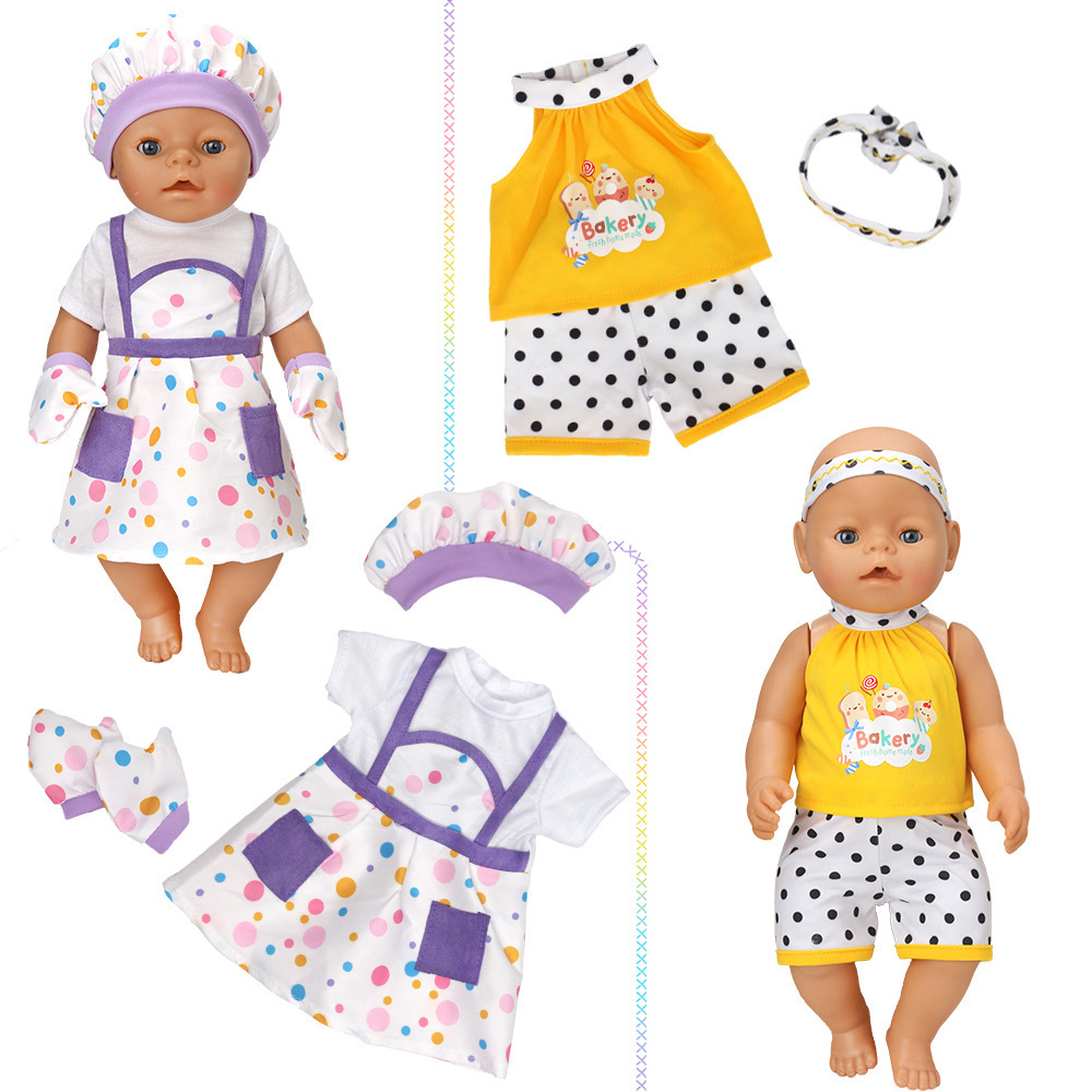 New Arrival American Baby Doll Girls Dress Up Doll Cloth Set Skirt Toys Clothes For 18 Inch Dolls