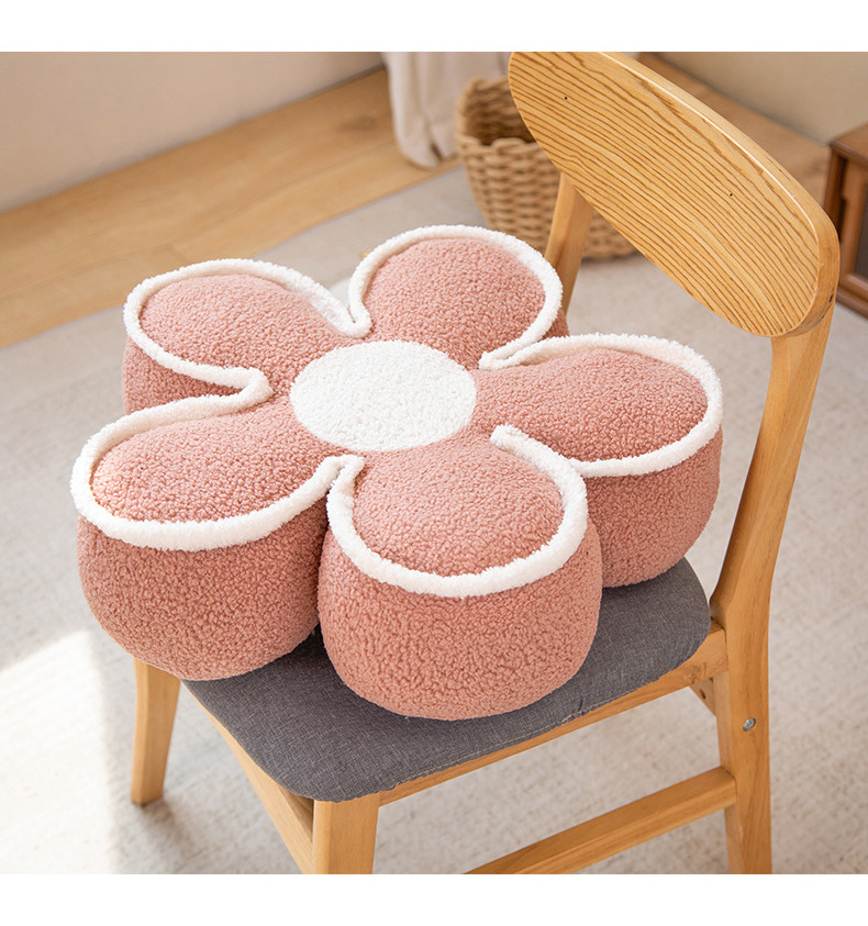 Cute Flower Seat Cushion Chair Backrest Cushion Sunflower Pillow Irl Side Sleeping Pillow Bedroom Sofa Decoration Almohada