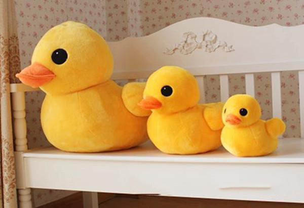 Hot New Products Duck Plush Toys Yellow Duck Stuffed Plush Pillow Animal Dolls Super Soft Huggable Toy  Gift For Children