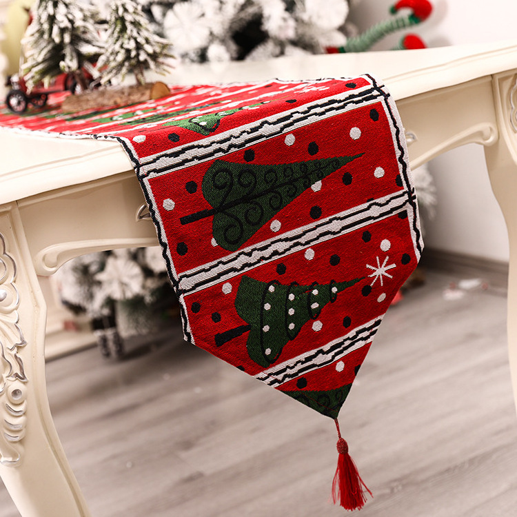 Kanggang Christmas Home Decorations Creative European American Style Christmas Table Decorations Living Room Christmas Table Run