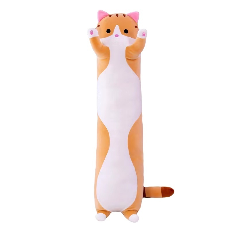 Wholesale Custom Long Cat Plush Toys Doll Simulation Cat Pillow Stuffed Animals Plush Toy