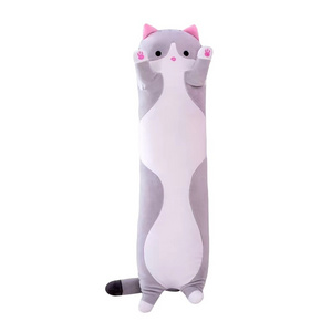 Wholesale Custom Long Cat Plush Toys Doll Simulation Cat Pillow Stuffed Animals Plush Toy