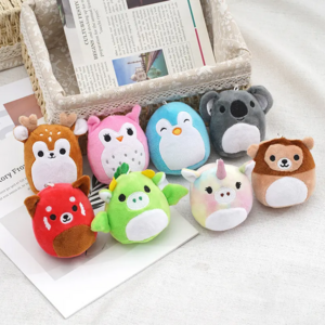 New Squishy Super Soft Stuffed Animal Plush Toys Pig/Koala/Unicorn/Penguin Keychain for Kids or Girls