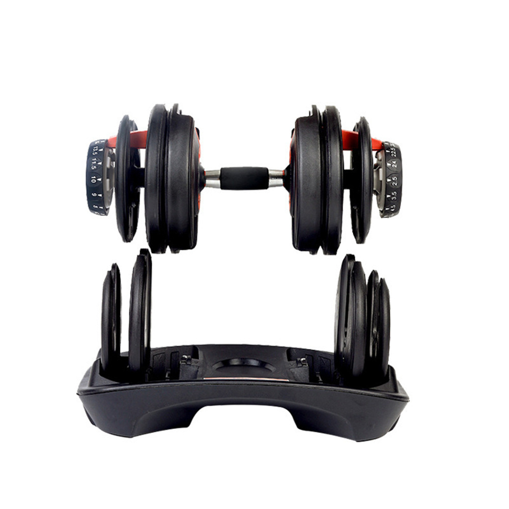 Weight Training Equipment Quick Lock Free Weights 2023 Adjustable Dumbbell Pair Verstelbare Dumbbells in Pair or Single