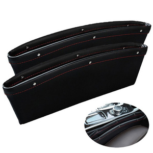 Durable PU Leather Vehicle Organizer Car Storage Box Seat Console Gap Filler