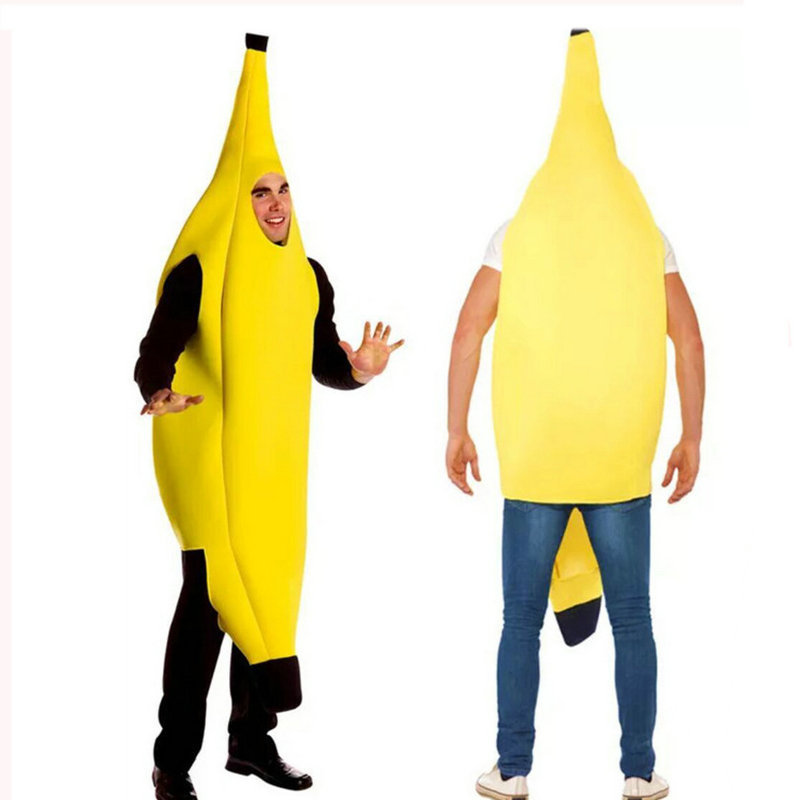 Adult Banana Suit Unisex Novelty Fancy Dress Costume for Men and Women for Fancy Dress Costume Cosplay Themed Party