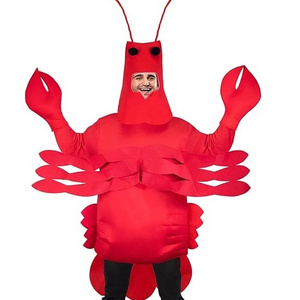 New Halloween Costume Carnival Halloween Funny Costume For Men Adult Red Lobster Costume