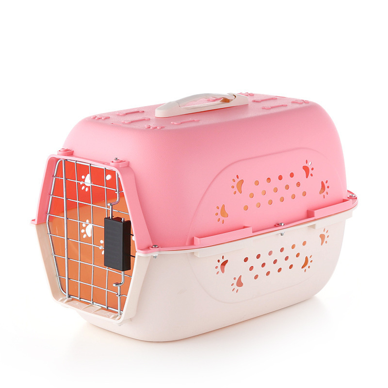 Wholesale Portable outdoor sport cat dog plastic airline approved dog travel transport box pet carrier and travel crate