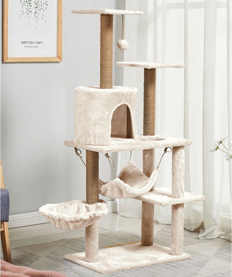 Cat Scratching Post for The Wall Big Large Cat Scratcher Tree Tower Wooden Cat Tree House