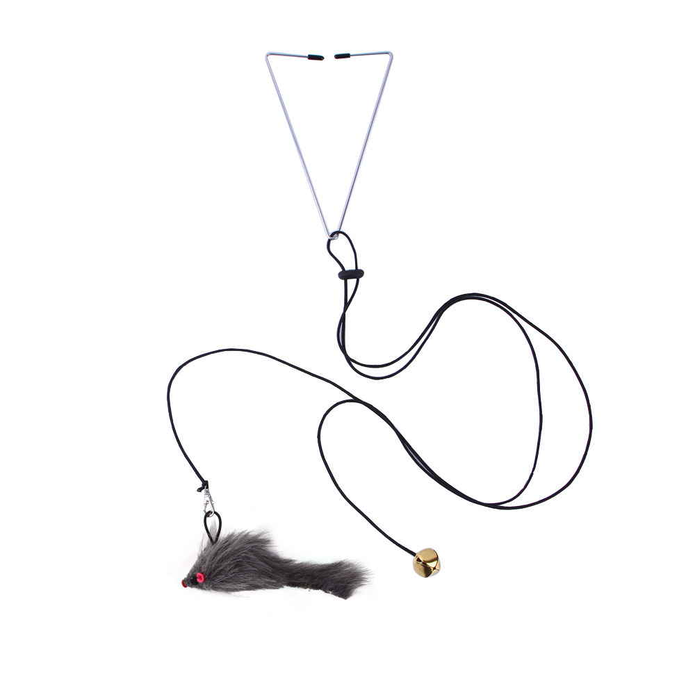 Hanging Door Bouncing Mouse Cat Toy for Indoor Door Frame Cat Interactive Toy Mice Toys for Play Exercise Boredom