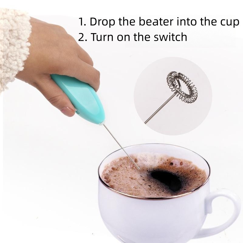 wholesale mini USB Rechargeable Automatic Coffee Mixer Egg Steamer Foam Maker Handheld Electric Milk Frother for Lattes