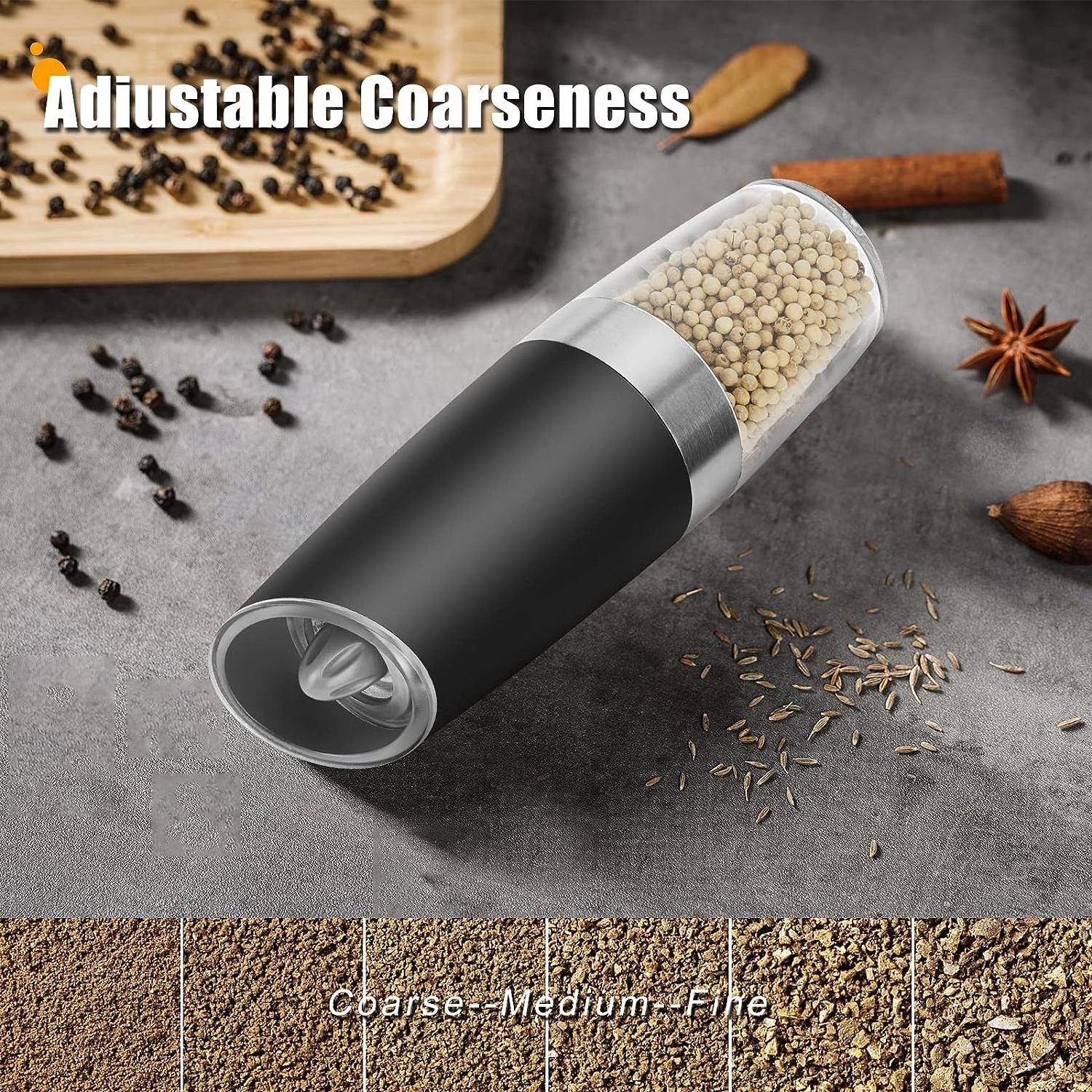 2023 Hot Sale Electric Gravity Salt and Pepper Grinder