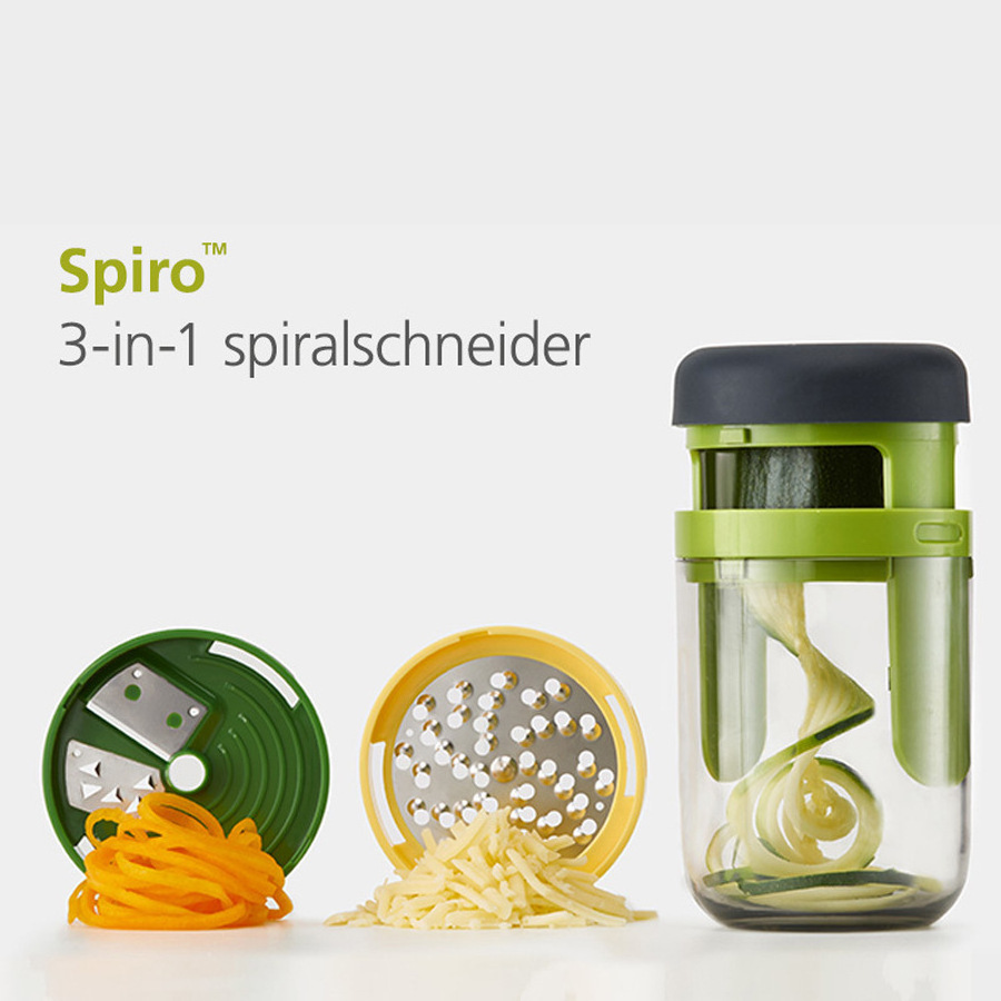 Multifunction Spiral Vegetable Peeler Grater Slicer 3 In 1 Plastic Fruit Cutter