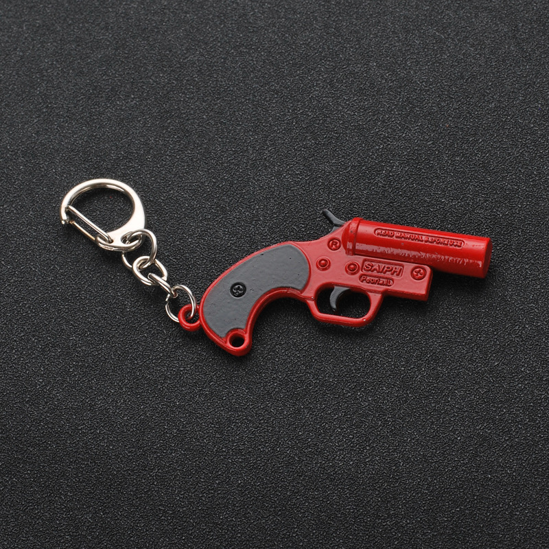 98k AWM Knife Gun Keychain Weapon Keychain Model Game Metal Wholesale Best Selling 3D Laser Alloy Durable Promotional Keychain