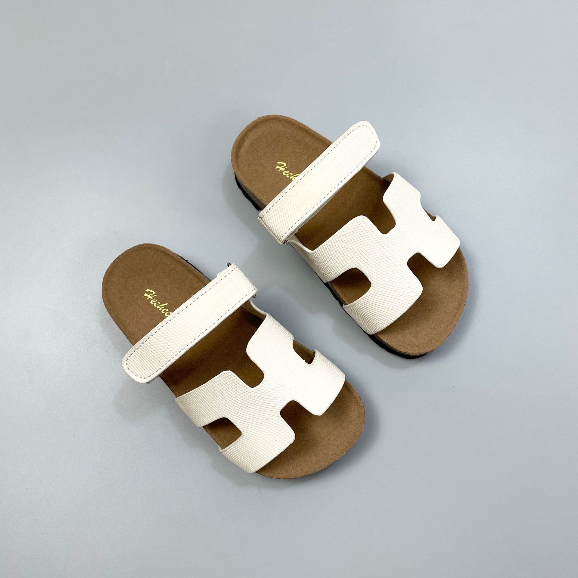 Summer Fashion New Girls Sandals Anti slip Children High Quality Cork Boken Soft Sole Slippers Kids Casual Beach Shoes