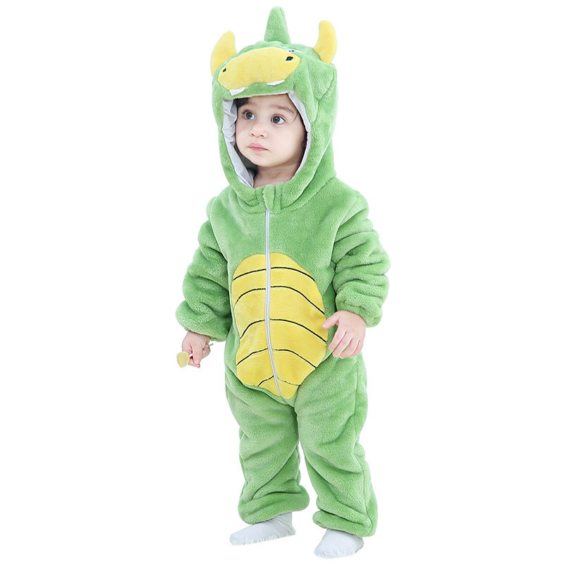 Winter Newborn Baby Girls Jumpsuits for Boys Flannel Animal Lion Unicorn Rompers Toddler Infant Pajamas Clothes Costume Clothes