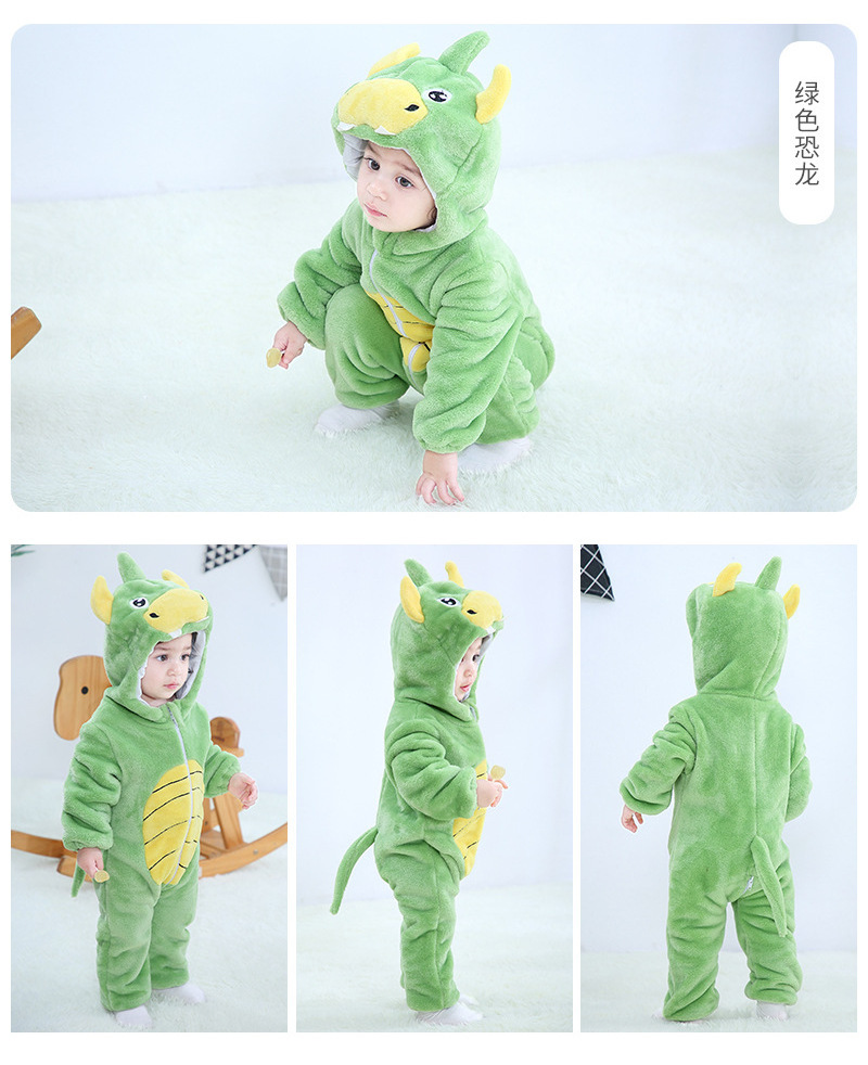 Winter Newborn Baby Girls Jumpsuits for Boys Flannel Animal Lion Unicorn Rompers Toddler Infant Pajamas Clothes Costume Clothes