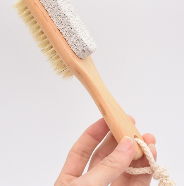 Foot File Callus Corn Remover Pumice Stone Brush Foot Scrubber