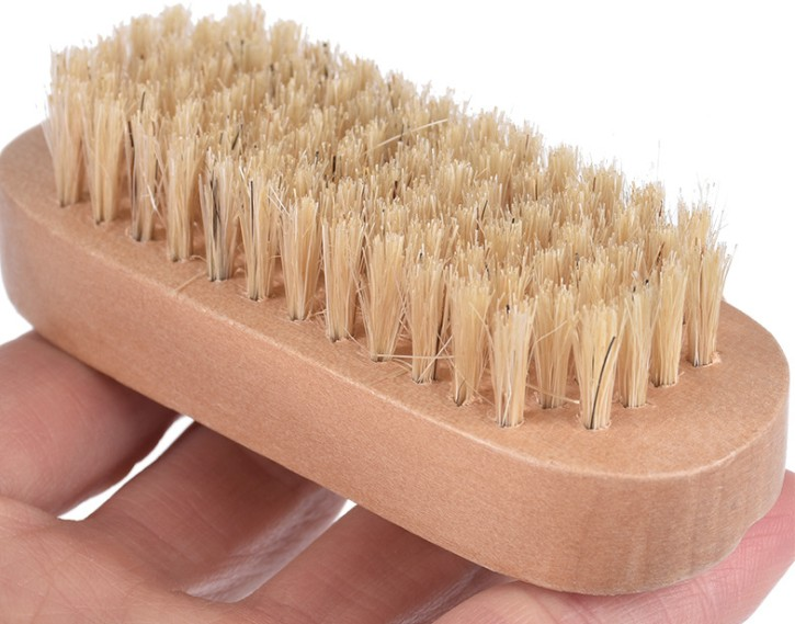 Wooden Cleaning Nail Brush  Double Side Scrub Cleaning Brush Hand Scrubbing nail Brush for Men Women Manicure Pedicure