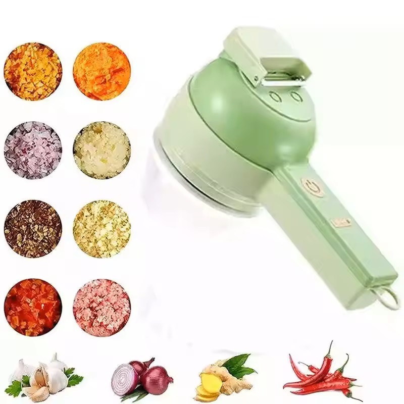 New Arrival Portable Vegetable Cutter Set Multifunctional Vegetable Chopper Handheld Electric Vegetable Cutter