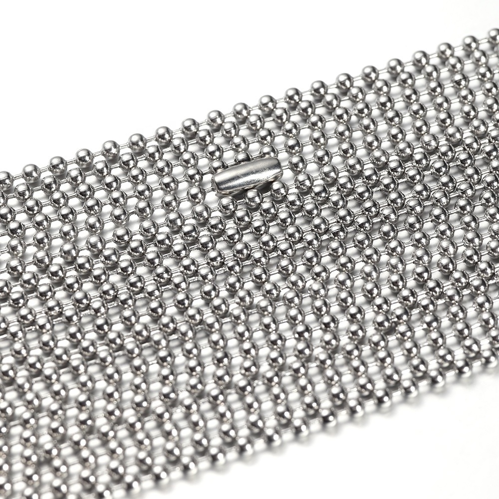 304 Stainless Steel 60cm Ball Chain Necklaces Keychains DIY Jewelry Findings Making Wholesale Chains