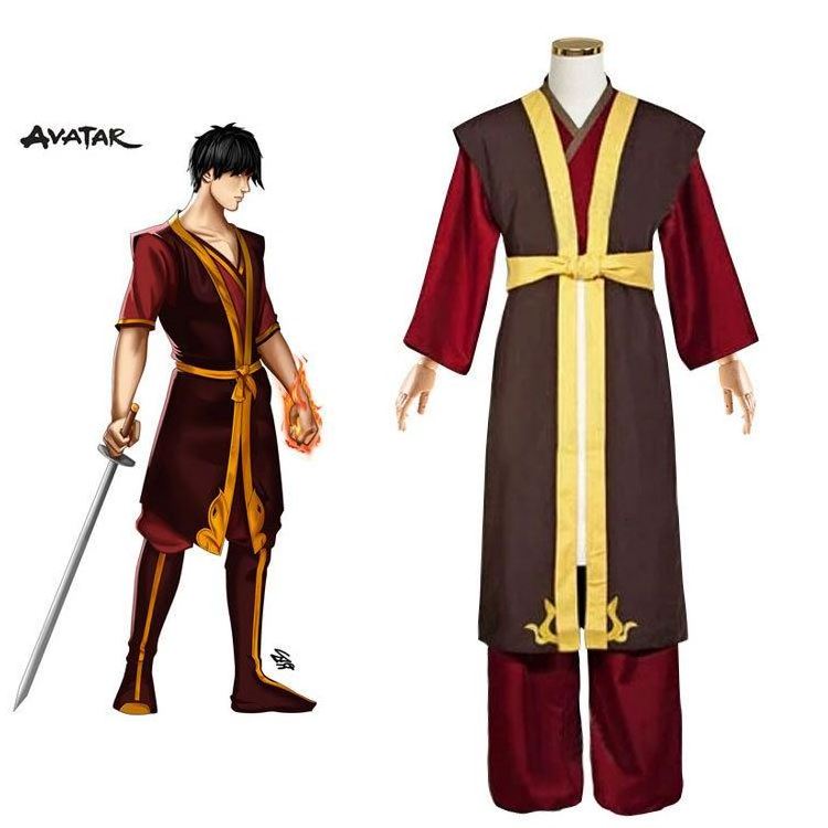 The Avatar's Patriarch Prince Ko Cosplay Costume Tv Movies Kids Halloween Air Fire Water Earth Adult Costume