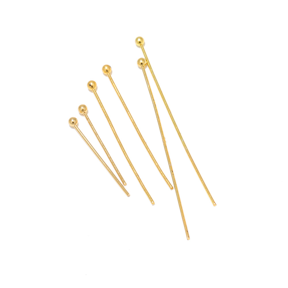 wholesale DIY Earrings Findings Handmade Stainless Steel Gold Color Head Pins