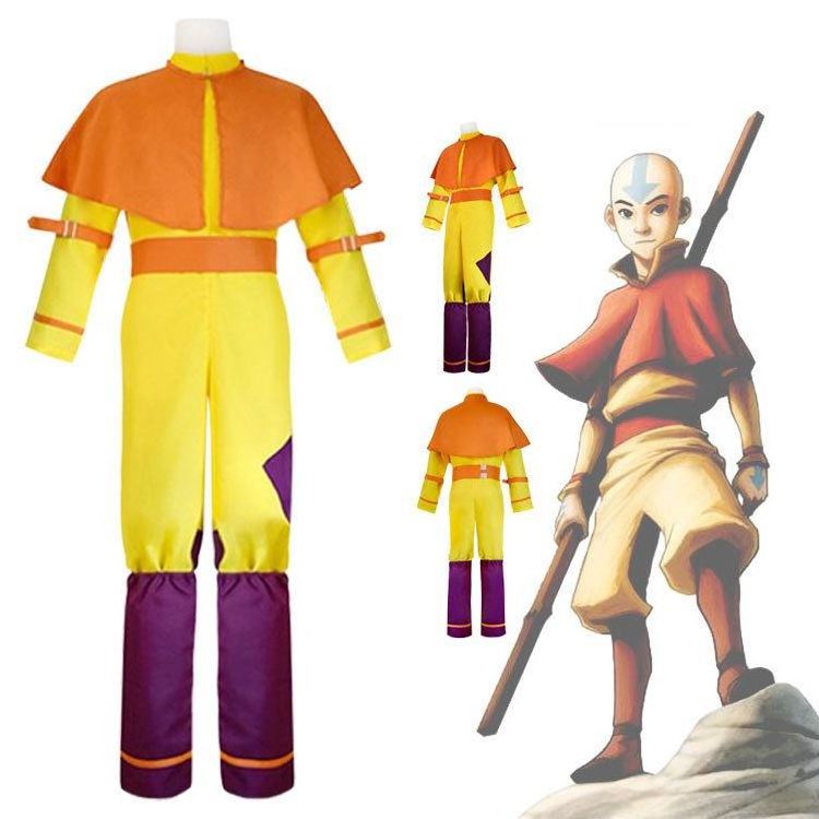 The Avatar's Patriarch Prince Ko Cosplay Costume Tv Movies Kids Halloween Air Fire Water Earth Adult Costume